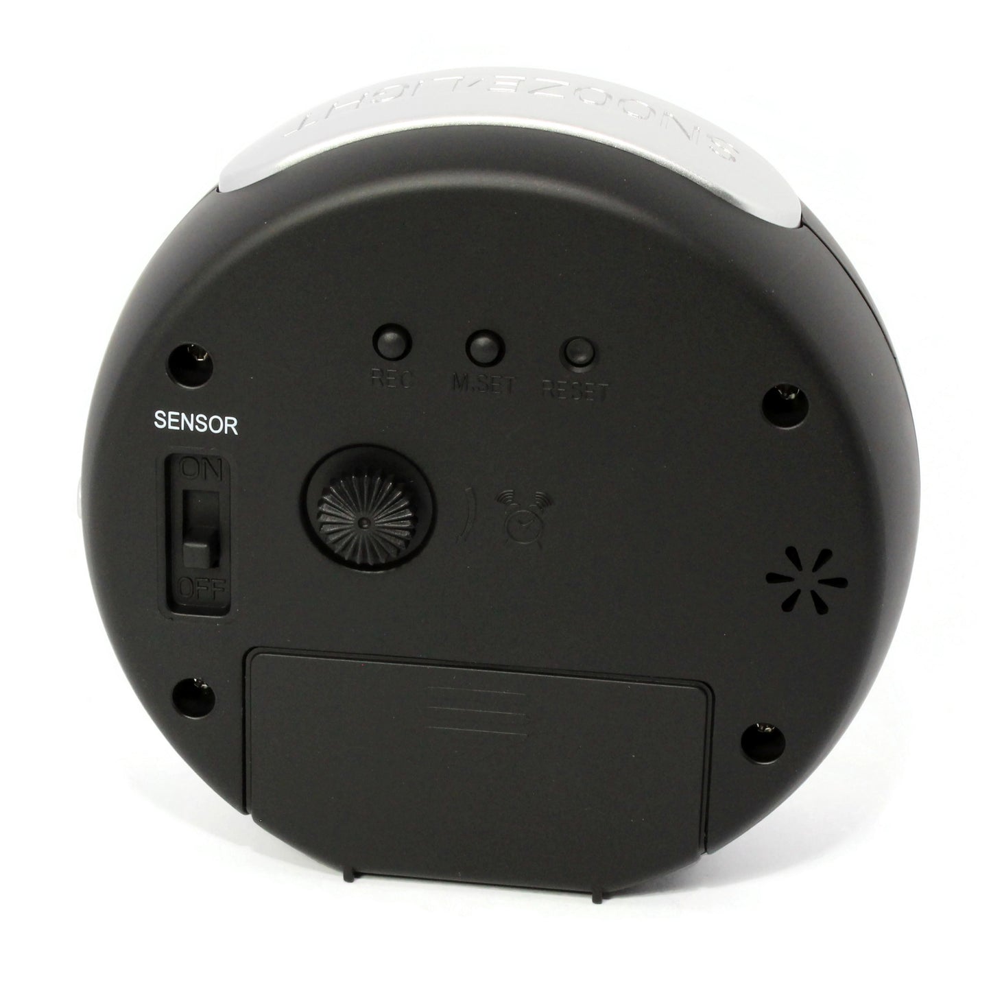 Funkwecker ohne Ticken mit Nachtlicht Snooze Analog Schwarz - 1850-7