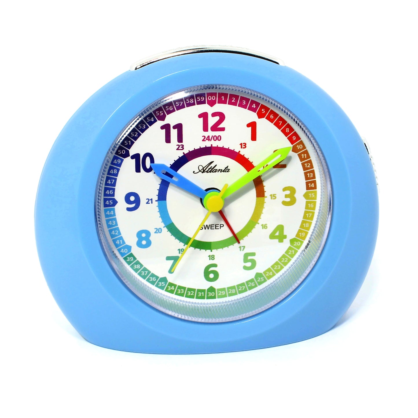 Kinderwecker ohne Ticken + Armbanduhr für Jungen Blau - Atlanta 1967/5 KAU - R & S Electronic GmbH