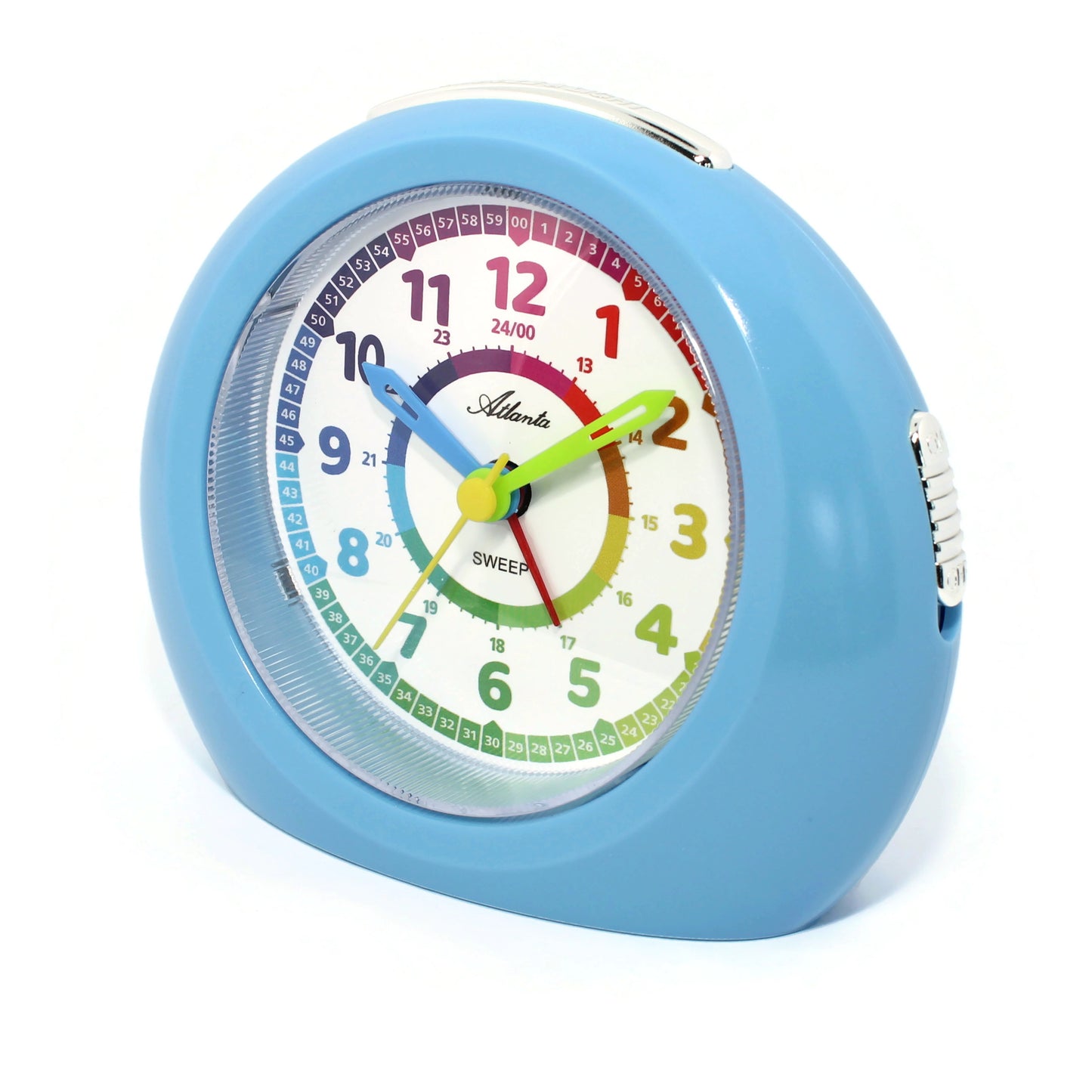 Kinderwecker ohne Ticken + Armbanduhr für Jungen Blau - Atlanta 1967/5 KAU - R & S Electronic GmbH