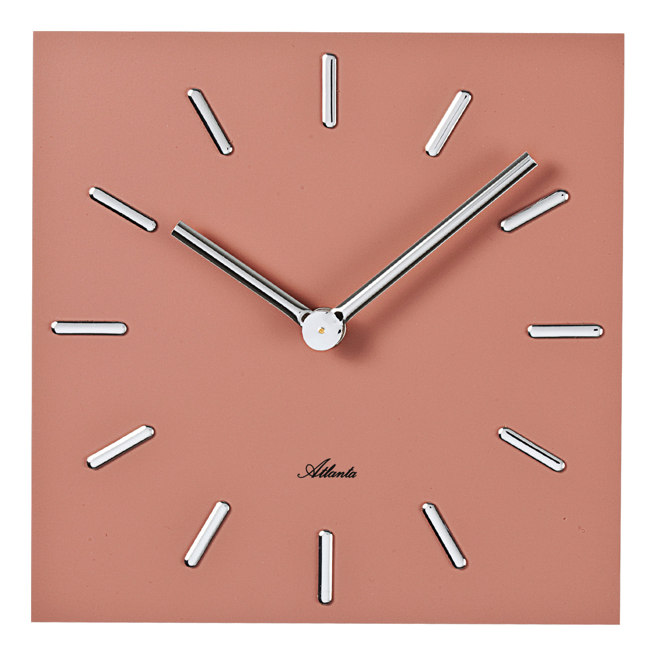 ATLANTA Designer-Wanduhr mit silbernen Ziffern 20x20 cm - ATLANTA 4510/1