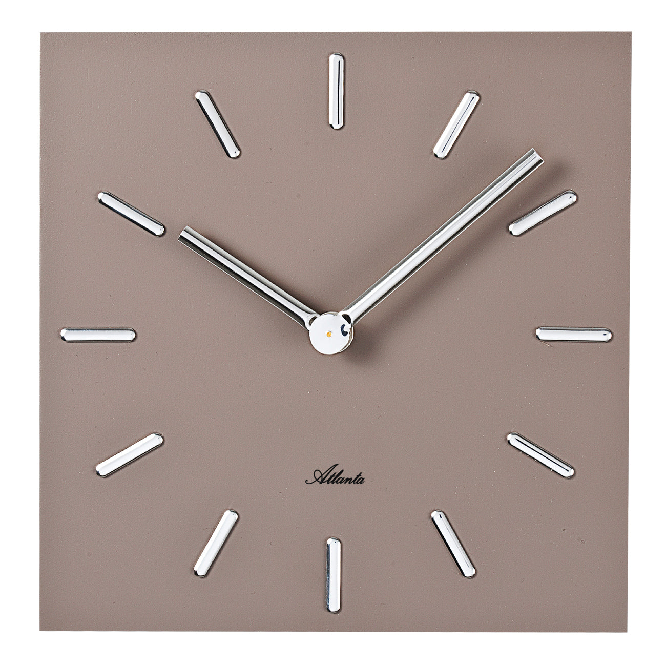 ATLANTA Designer-Wanduhr mit silbernen Ziffern 20x20 cm - ATLANTA 4510/3