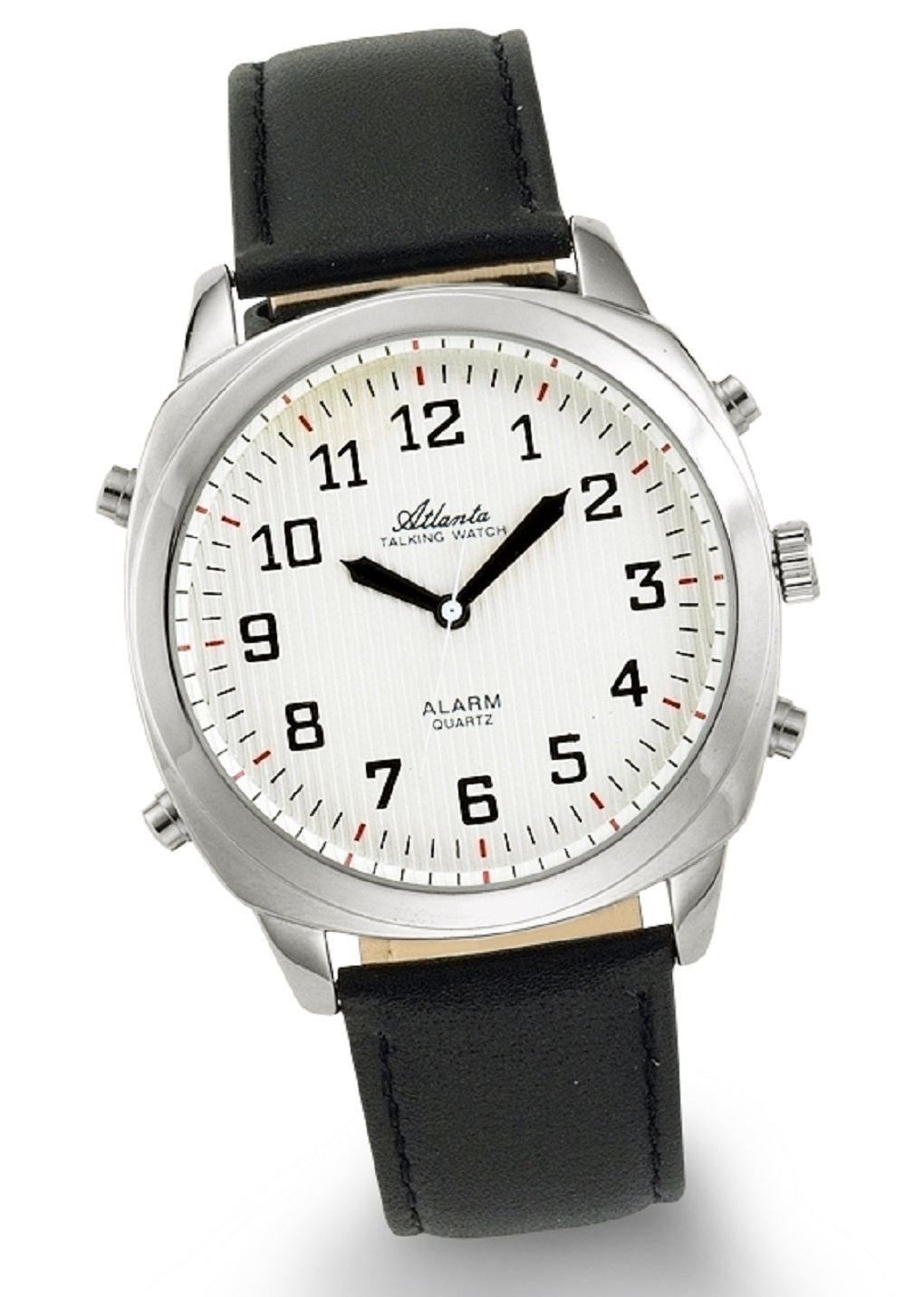 Atlanta Herrenuhr mit Zeitansage Blindenuhr Silber - 8908-19