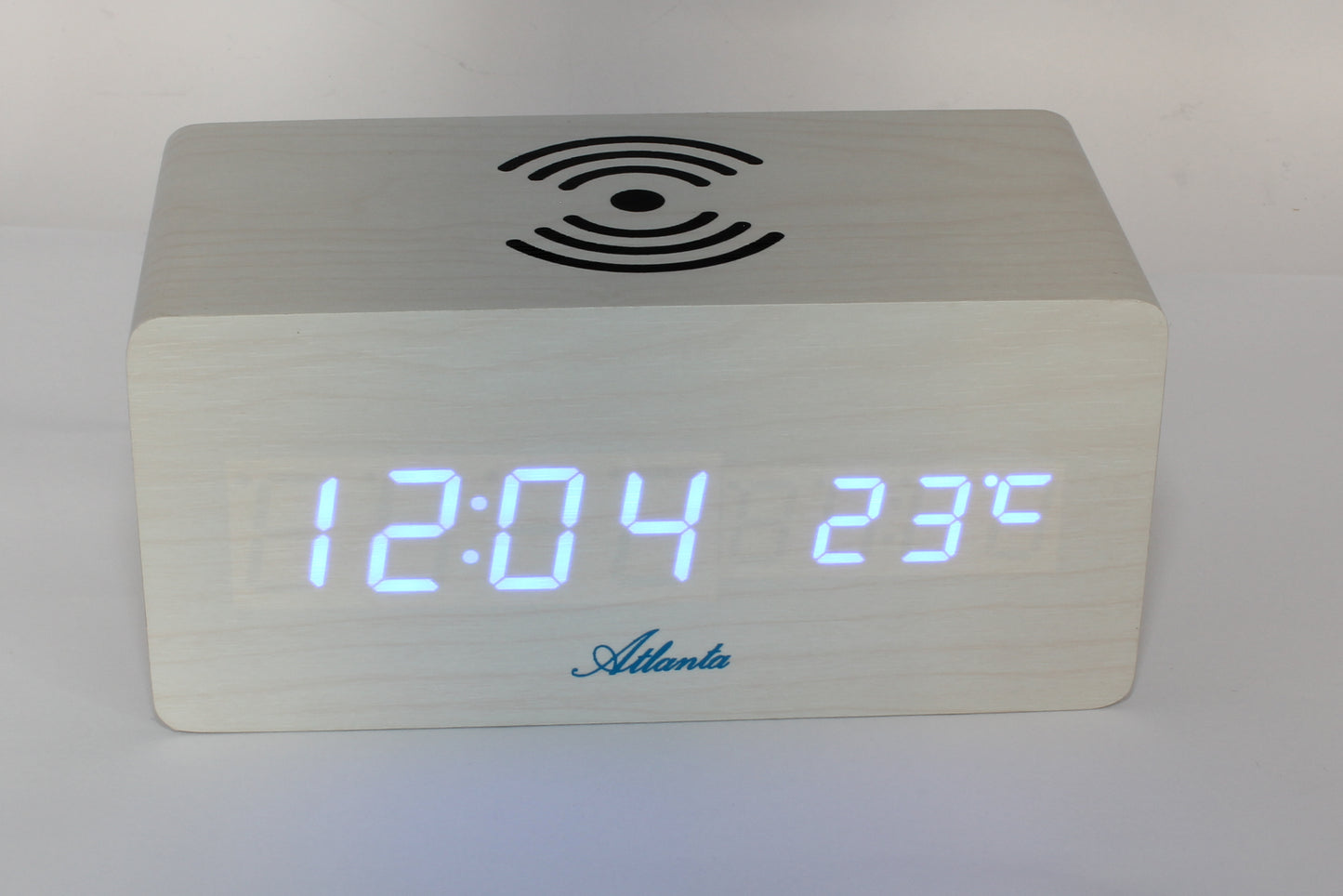 ATLANTA Wecker mit Induktiv-Ladestation für Smartphones - 1129-0 - R & S Electronic GmbH