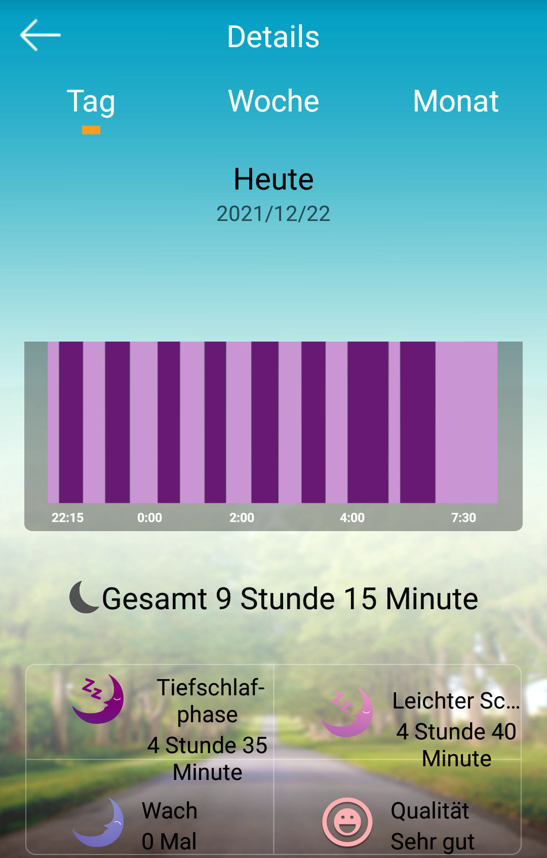 Fitnesstracker mit Schrittzähler Schlaf Nachrichten Smartwatch - 9722/17