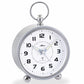 Atlanta Großer Funkwecker Retro Design Metallgehäuse Analog Licht Snooze Crescendo Zahlen - 1836/19 (Silber) - clock - R & S Electronic GmbH