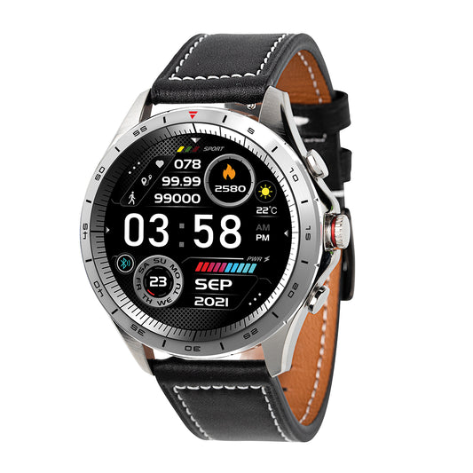 Atlanta Smartwatch für Herren, Fitnesstracker, mit Wettervorhersage, Schrittzähler, zum Blutdruck messen, wasserdicht - 9717/7