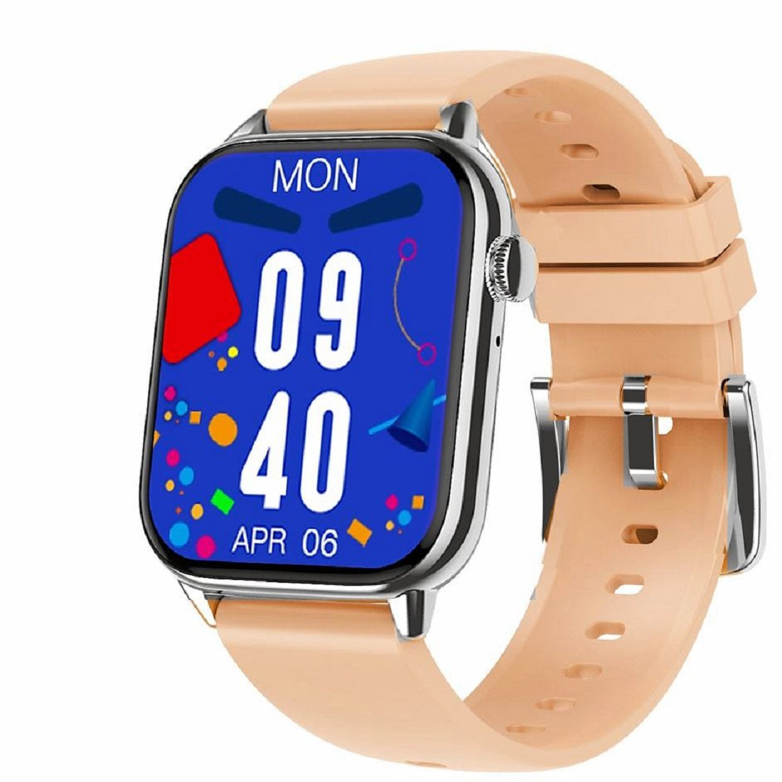 ATLANTA Fitnesstracker mit Herzfrequenz Puls Blutdruck EKG Freisprechen Schlaf Schritte Farbdisplay Smartwatch Armband Uhr mit Silikonband - 9724/17 (Rosa)