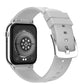 ATLANTA Fitnesstracker mit Herzfrequenz Puls Blutdruck EKG Freisprechen Schlaf Schritte Farbdisplay Smartwatch Armband Uhr mit Silikonband - 9724/4 (Grau)