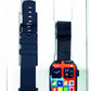 ATLANTA Fitnesstracker mit Herzfrequenz Puls Blutdruck EKG Freisprechen Schlaf Schritte Farbdisplay Smartwatch Armband Uhr mit Wechselband - 9725/7