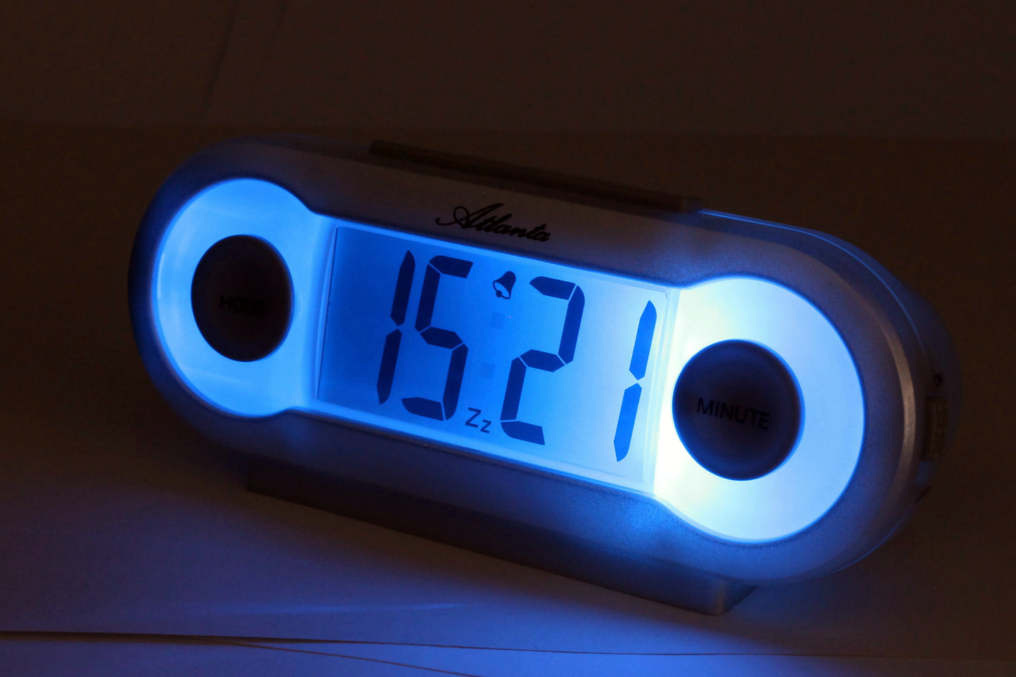 Wecker Digital LCD Beleuchtet Quarz mit Zahlen - 1685/19