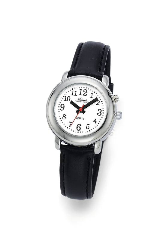 Sprechende Armbanduhr Damenuhr Analog Blindenuhr mit Zeitansage Silber - 8916-19 - R & S Electronic GmbH