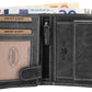 Herren Geldbörse aus Echtleder Schwarz mit RFID-Funktion